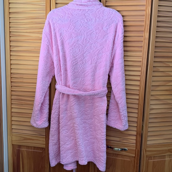 Hotel Spa Collection pink bathrobe. SO soft and cozy! Sz OS / 1X / XL / L - Picture 3 of 9